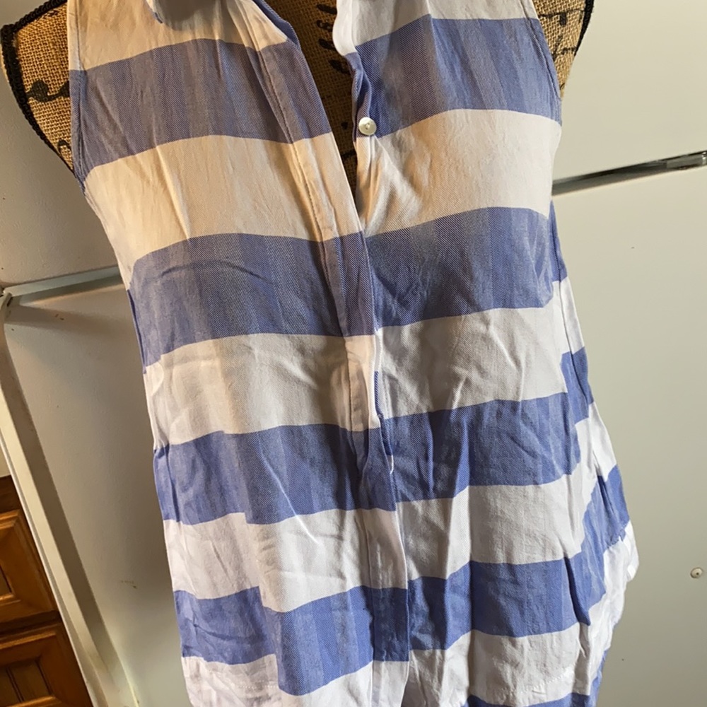 Cupio sleeveless button down shirt size small - Picture 4 of 11